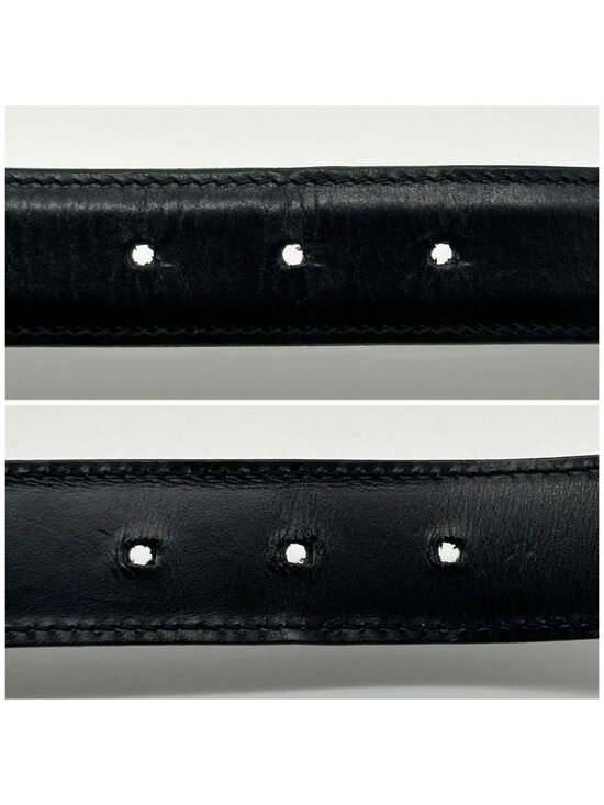 Gucci Era Belt Leather Black Vintage main image 6
